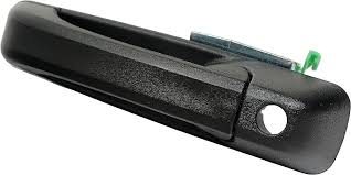DOOR HANDLE- FRONT, LH (DRIVER SIDE)- TEXTURED BLACK- W/ KEYHOLE