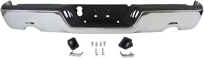 BUMPER ASSEMBLY- STEEL- CHROME- W/O SENSOR HOLES- FOR DUAL EXHAUST- INCLUDES FACE BAR/ BRACKETS/ STEP PAD Hove