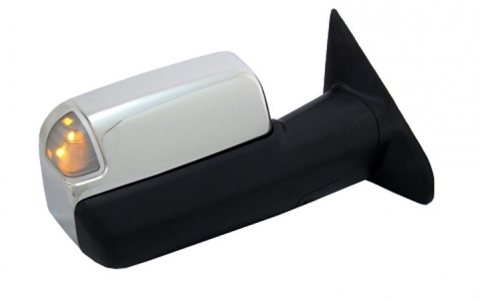 MIRROR, RH (PASSENGER SIDE)- CHROME CAP- POWER- HEATED- SIGNAL- W/ PUDDLE LAMP- W/ MEMORY- W/ TEMPERATURE SENS