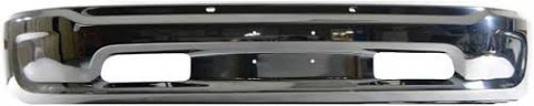 BUMPER FACE BAR- CHROME- W/O SENSOR HOLES- W/O FOG LAMPS- 2 PIECE BUMPER- W/ RAM LOGO ON GRILLE Hover For All