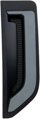 FENDER GRILLE, RH (PASSENGER SIDE)- TEXTURED DARK GREY- W/ MATTE GREY MOULDING- BADLANDS / HERITAGE LIMITED /