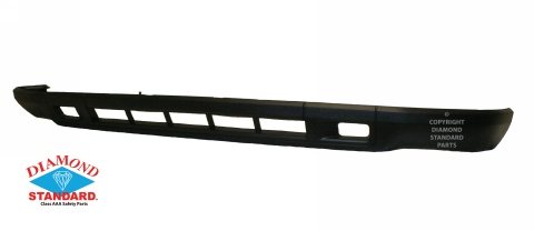 BUMPER VALANCE- PLASTIC POLYMER- TEXTURED BLACK- CAPA CERTIFIED