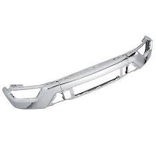 BUMPER FACE BAR- STEEL- CHROME- W/O SENSOR HOLES- W/O PARK ASSIST