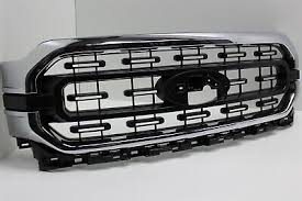 GRILLE ASSEMBLY- MATTE BLACK- W/ SILVER TRIM- W/ CHROME SURROUND- XLT MODEL- STANDARD EQUIPMENT Hover For All
