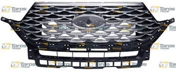 GRILLE ASSEMBLY- MATTE BLACK- W/ CHROME MESH- PLATINUM MODEL