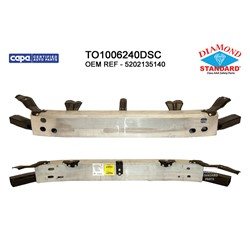 BUMPER REBAR- HS ALUMINUM- FOR 17-INCH WHEELS- DIAMOND STANDARD- CAPA CERTIFIED