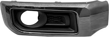 LAMP BEZEL, RH (PASSENGER SIDE)- MATTE BLACK- W/ SMOKED CHROME TRIM- W/ FOG LAMP HOLE- NIGHTSHADE EDITION- 20-