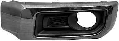 LAMP BEZEL, LH (DRIVER SIDE)- MATTE BLACK- W/ SMOKED CHROME TRIM- W/ FOG LAMP HOLE- NIGHTSHADE EDITION- 20-INC