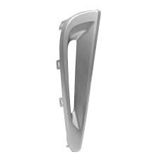 BUMPER INSERT, RH (PASSENGER SIDE)- SATIN SILVER GREY- W/ FOG LAMP HOLE- W/O 20th ANNIVERSARY EDITION- W/O NIG