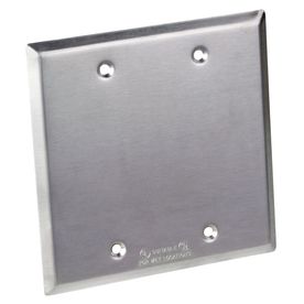 Red Dot S440E Blank Cover, Silver, 2 Gang