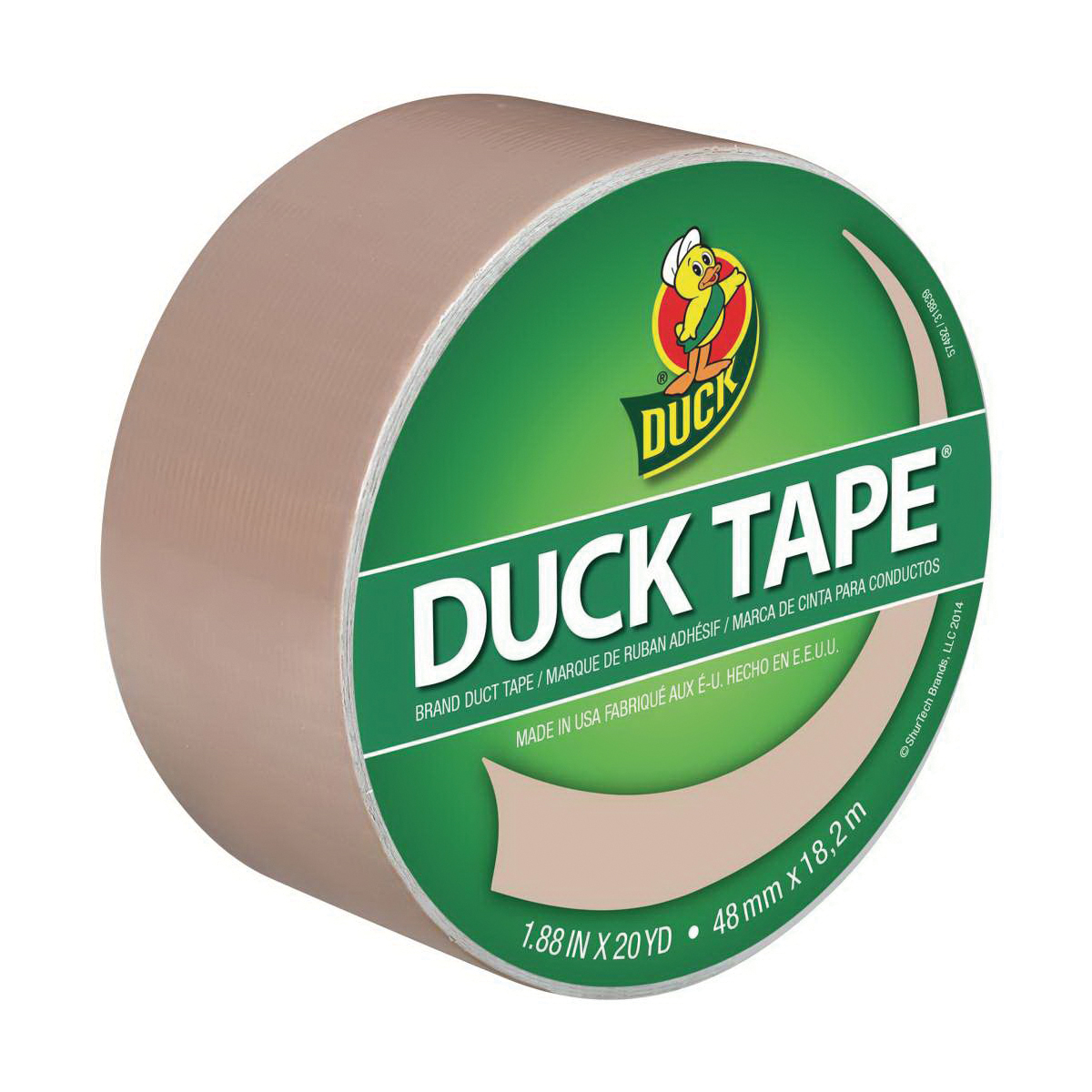 ShurTech Duck Tape 1.88 In. X 20 Yd. Colored Duct Tape, Beige