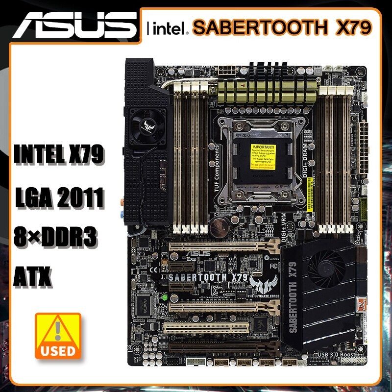 ASUS Sabertooth X79 Gaming Motherboard CPU Socket: LGA2011