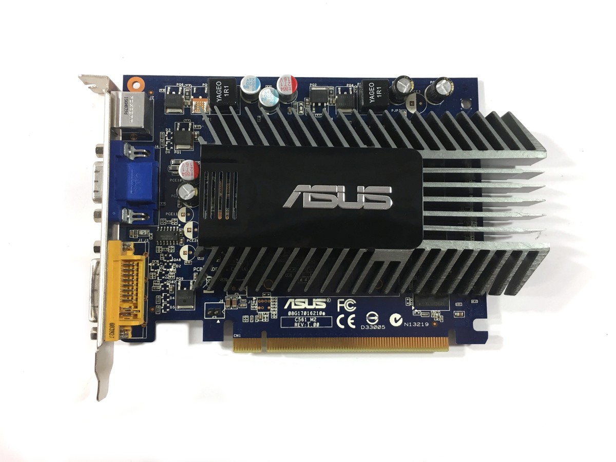 ASUS NVIDIA GeForce 8400 GS EN8400GS PCI-E x16 Graphics Card 08G17016210 GPU ~