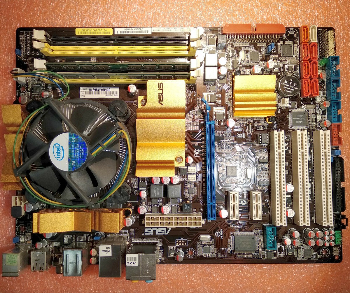ASUS P5Q Green LGA 775 Motherboard + Core2duo E8500 3GHz CPU *