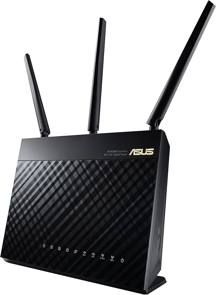 Lot of 2x ASUS AC1900 WiFi Dual-band 3x3 Gigabit Wireless Router RT-AC68U^