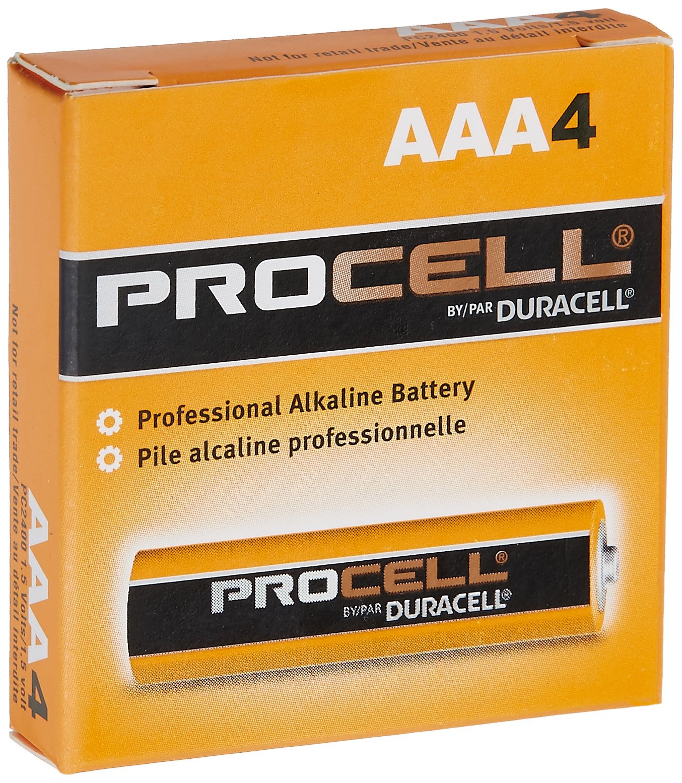 DRCPC2400BKD Procell Alkaline Battery, AAA