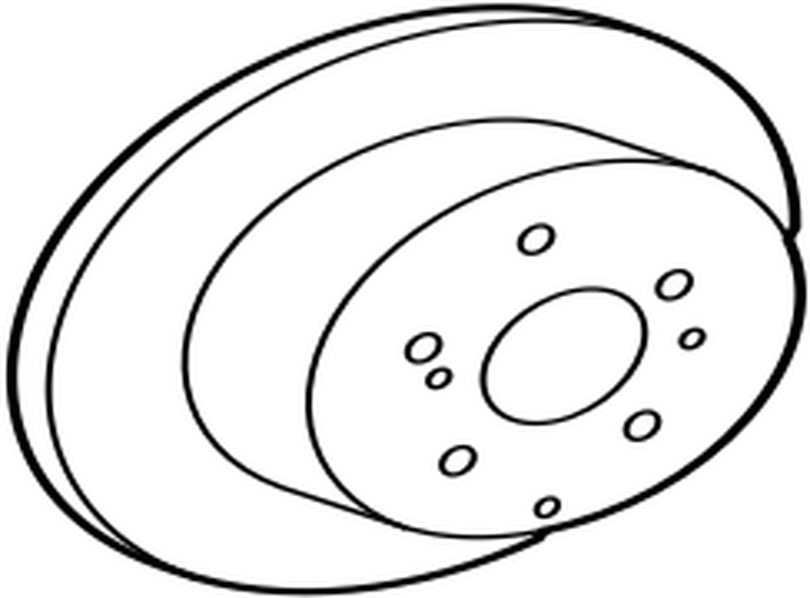 Genuine Toyota OEM 42431-42020 - Rear Rotor OEM Size Supra (87-92 Supra)