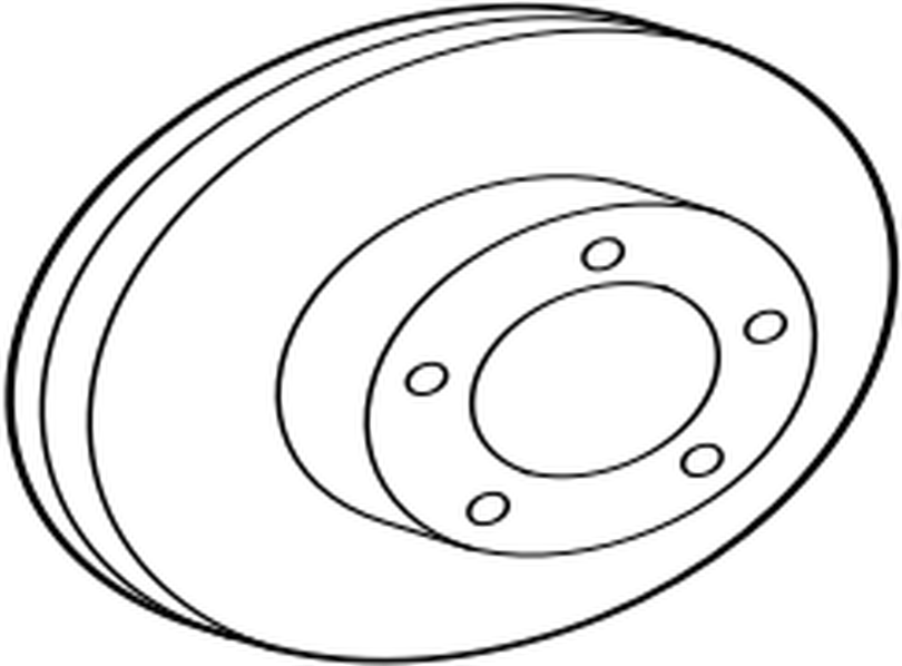 Genuine Toyota OEM 43512-42020 - Front Rotor Cross Drilled OEM Size Supra (87-92 Supra)
