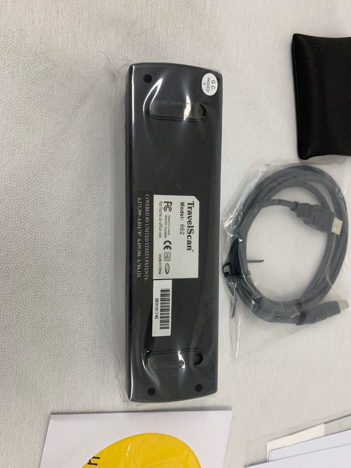 TravelScan 662 Mobile USB Document, Receipt ID Scanner