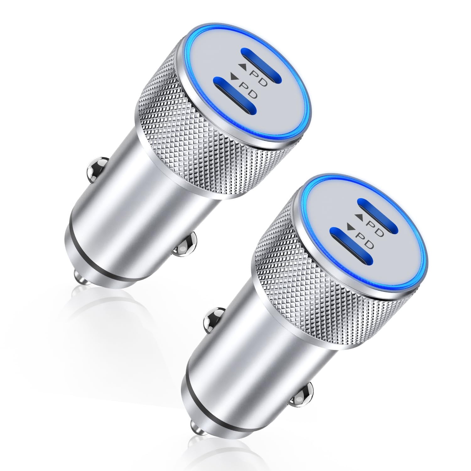 Fast Charge 20/12 Watts Dual-Port Car Charger with 20W Power Del