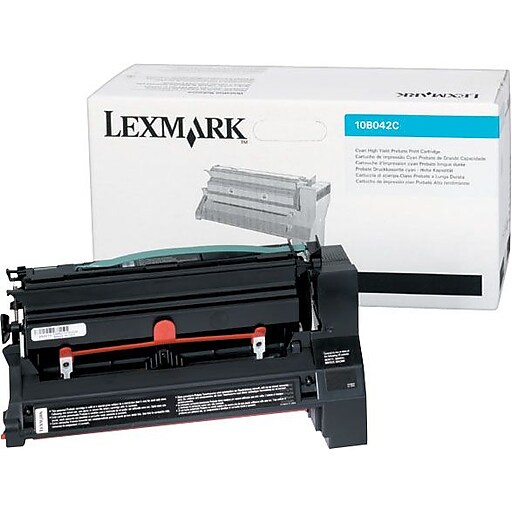 Lexmark Return Program Toner Cartridge, 10B042C, High Yield, Cya