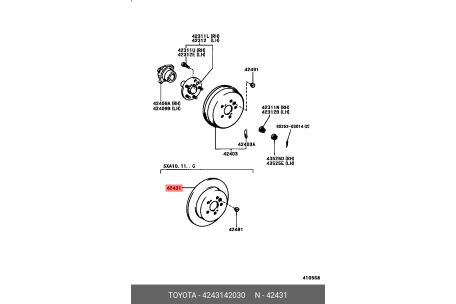 Genuine Toyota OEM 11131-42030 - Camshaft Intake 7M-GTE Mild OEM (87-92 Supra)