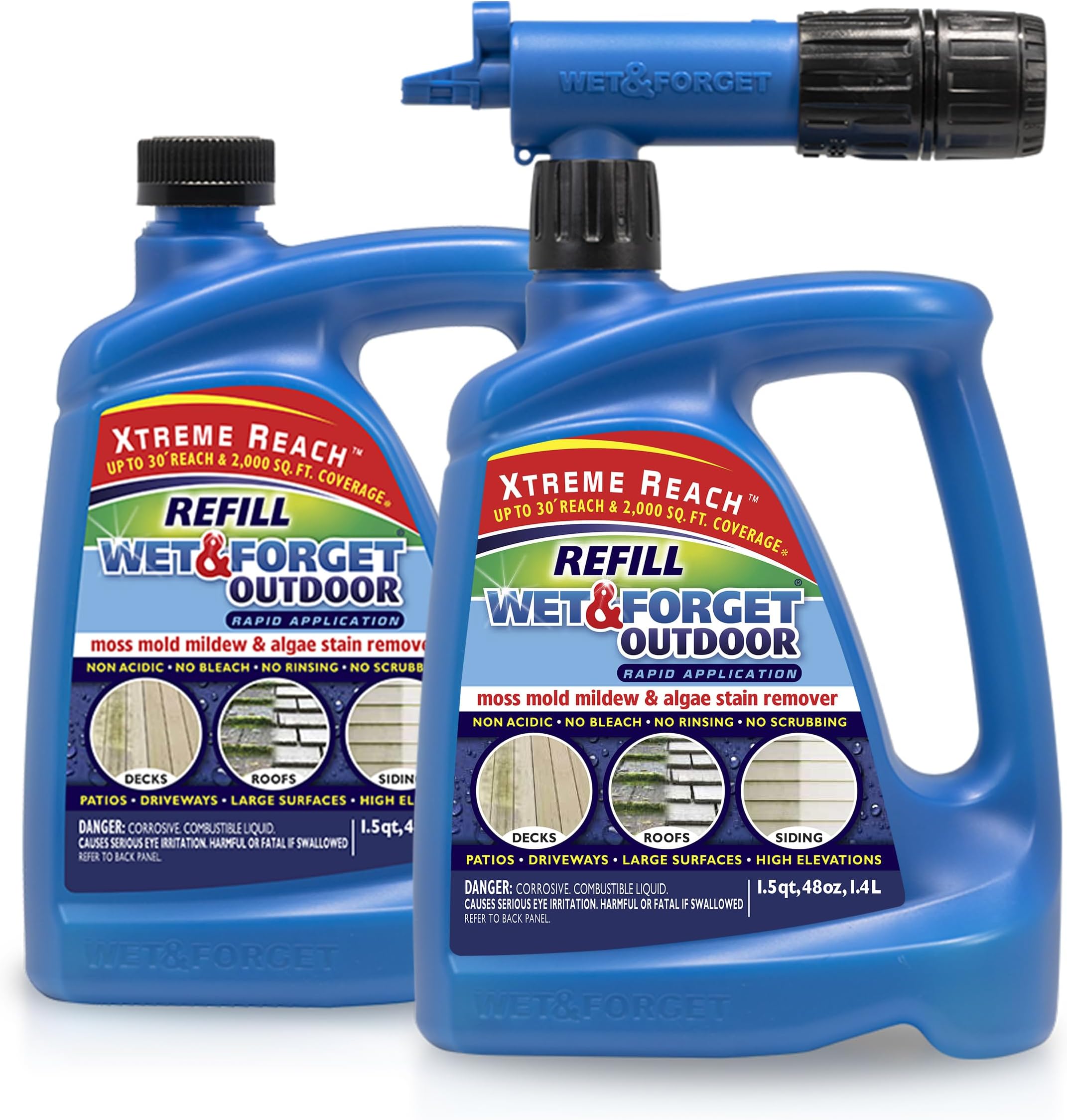 Wet & Forget Outdoor Moss Mould Mildew Stain Remover 4L