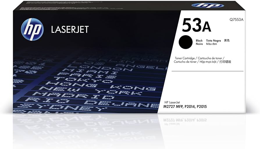 HP Q7553A (15A) Black Toner Cartridge Info Laser