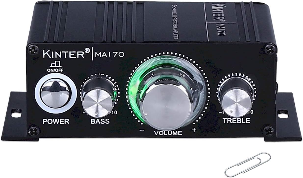 Kinter MA170 12V 2 Channel Mini Digital Audio Power Amplifier for Car or Mp3