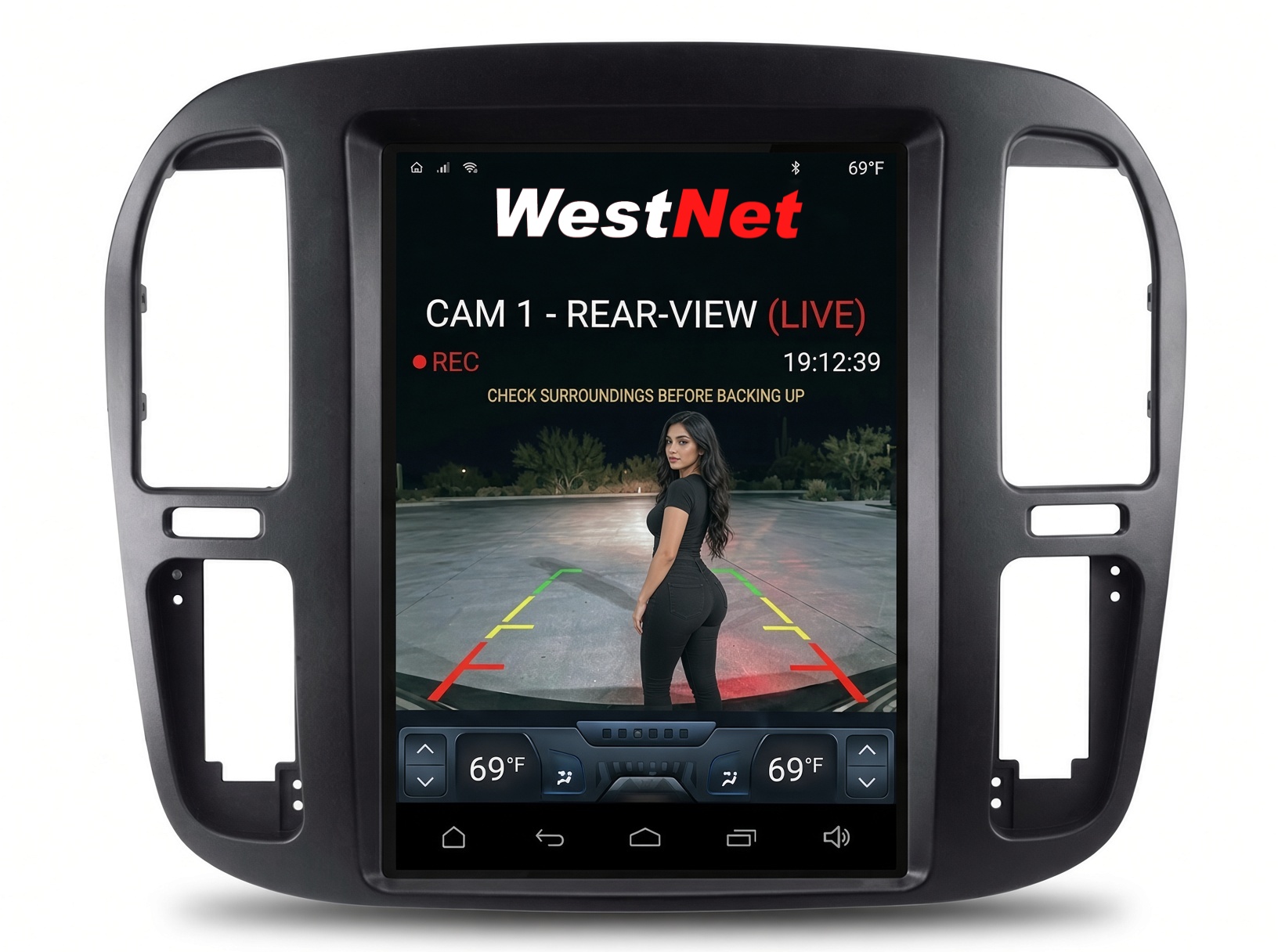 WestNet 12.1 Inch Vertical Touchscreen Android 9 Car Stereo for 1998-2002 Toyota Land Cruiser 100 LC100 / Lexus LX470, Apple CarPlay, Android Auto, GPS Navigation, PX6 6-Core 4GB 64GB, Bluetooth 5.0 photo 17