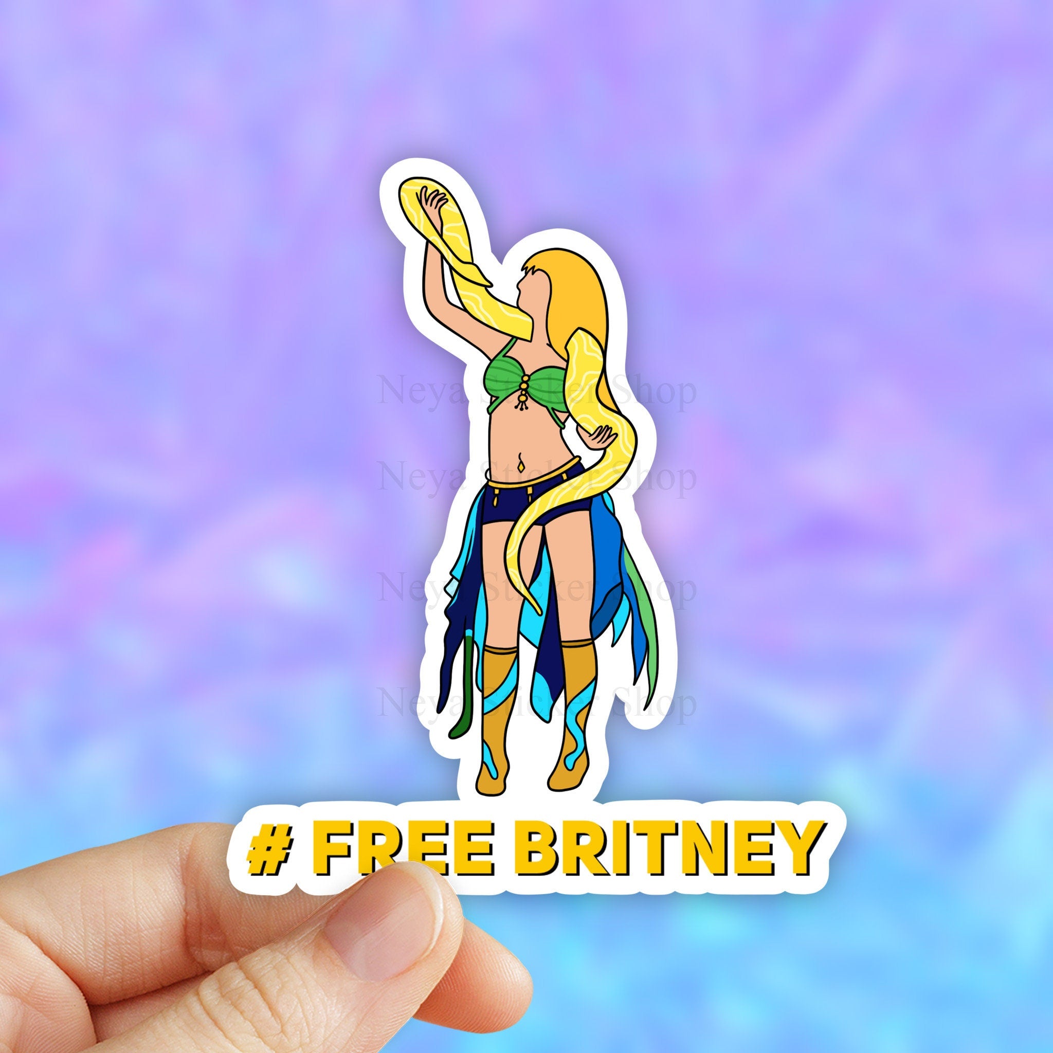 Britney Spears Vinyl Sticker 8X10 Self-Titled