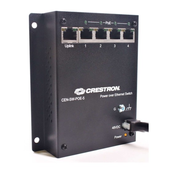 Crestron 5-Port PoE Switch CEN-SW-POE-5 Powerful Gigabit