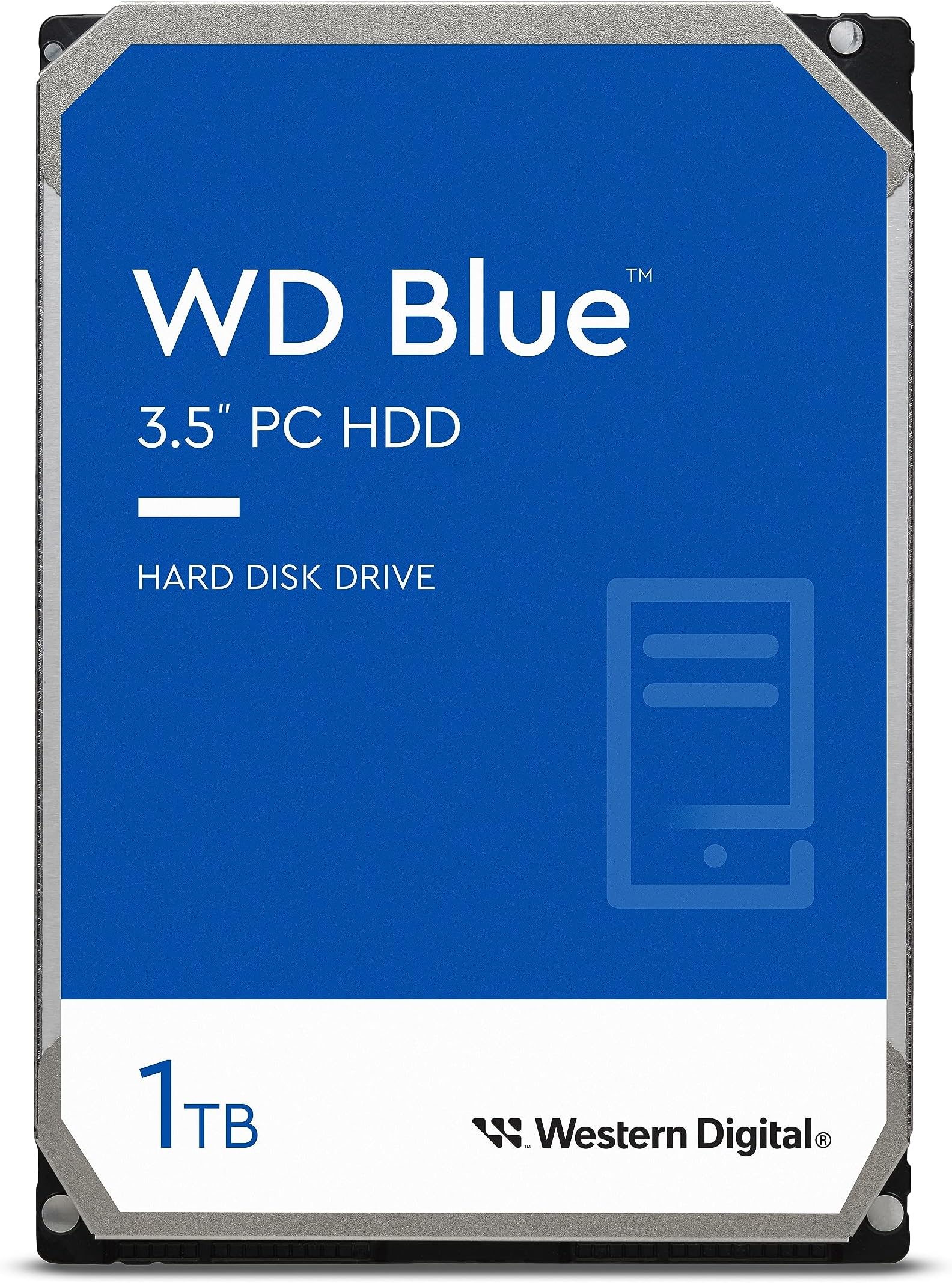WD Blue 1 TB Desktop Hard Drive: 3.5 Inch, 7200 RPM, SATA 6 Gb/s, 64 MB Cache - WD10EZEX