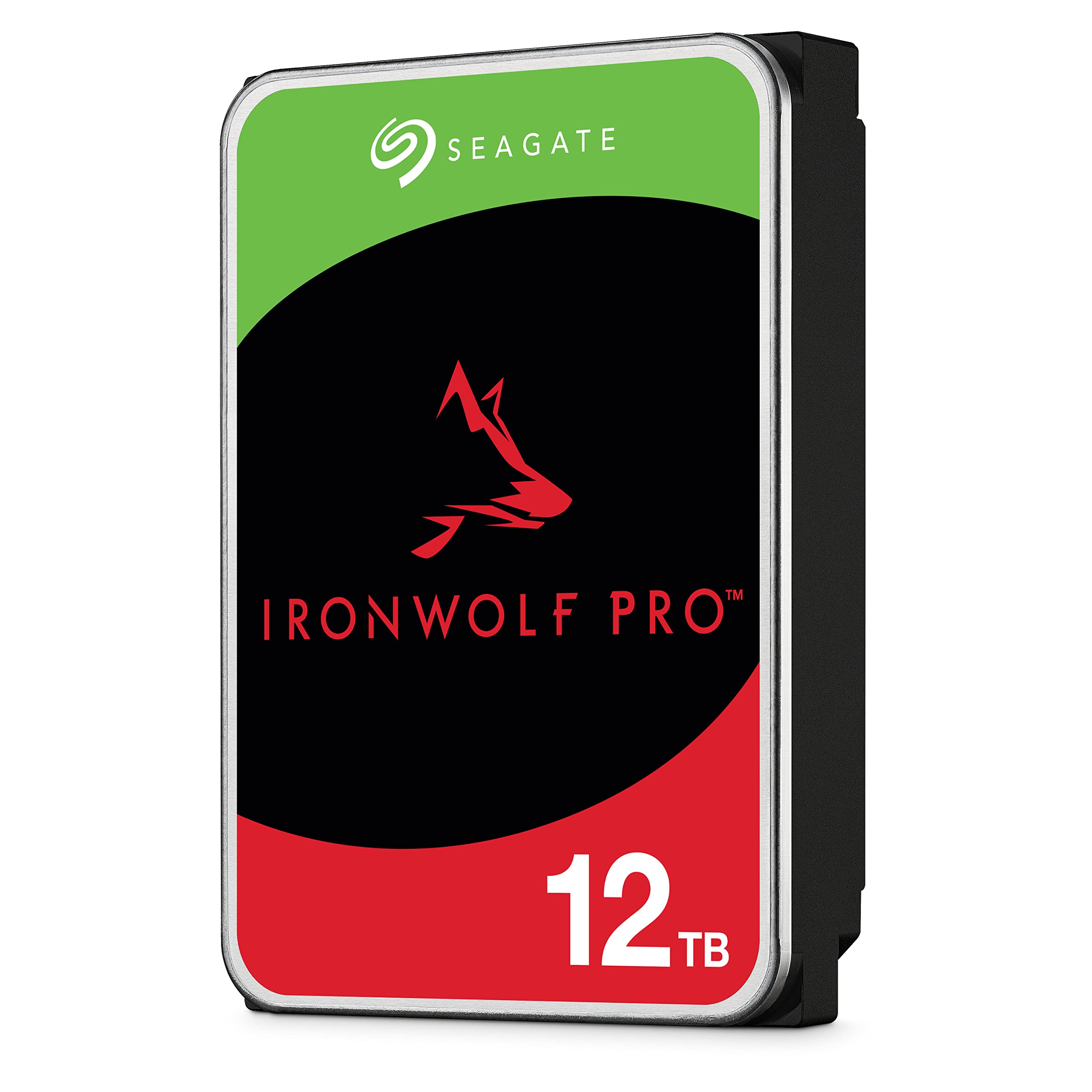 Seagate IronWolf Pro, 12 TB, Enterprise NAS Internal HDD -CMR 3.5 Inch, SATA 6 Gb/s, 7,200 RPM, 256 MB Cache for RAID Network Attached Storage (ST12000NT001)