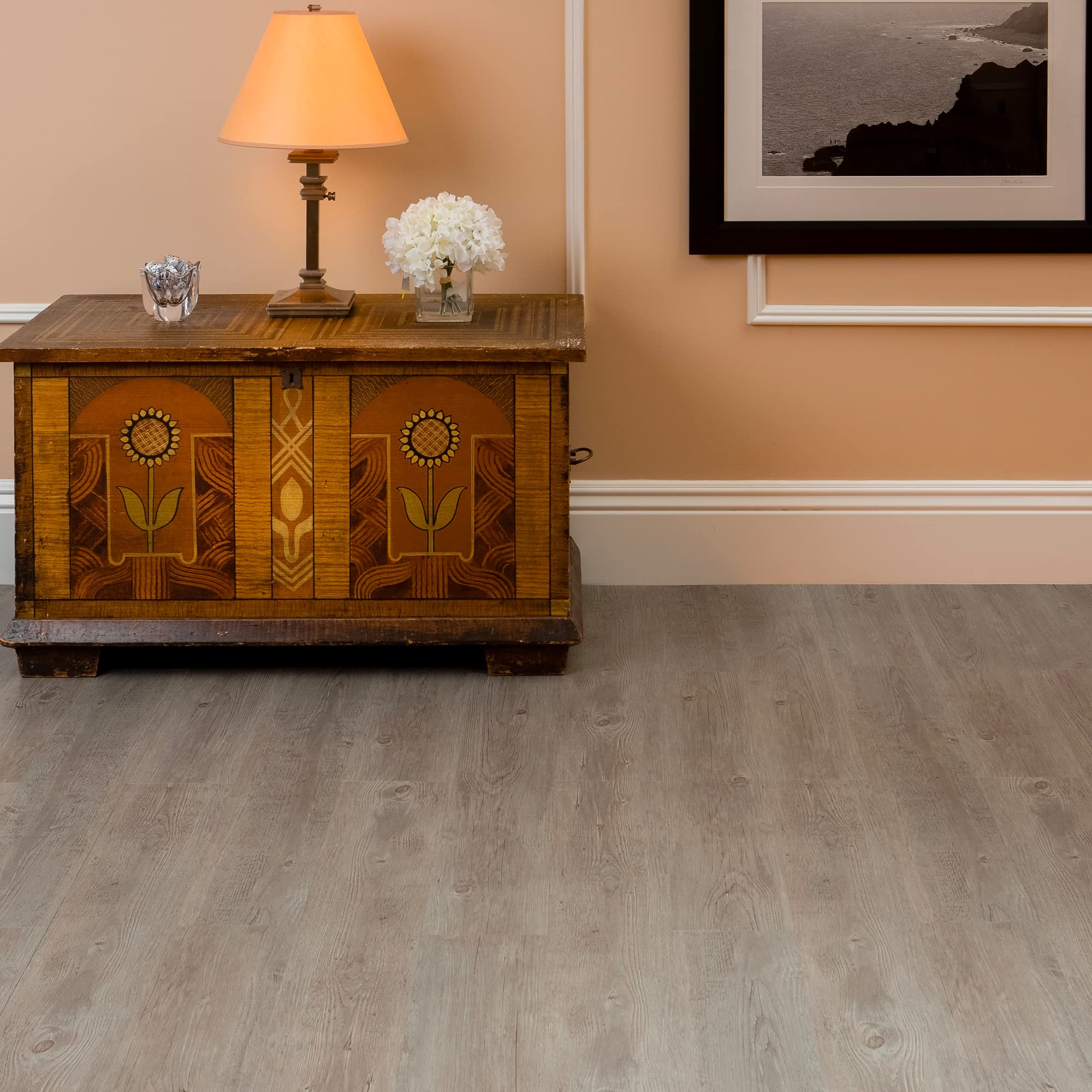 Achim Home Furnishings FTVWD21420 Nexus Vinyl Tile, Wood Light Oak Plank-Look, 12-Inch, 20-Pack