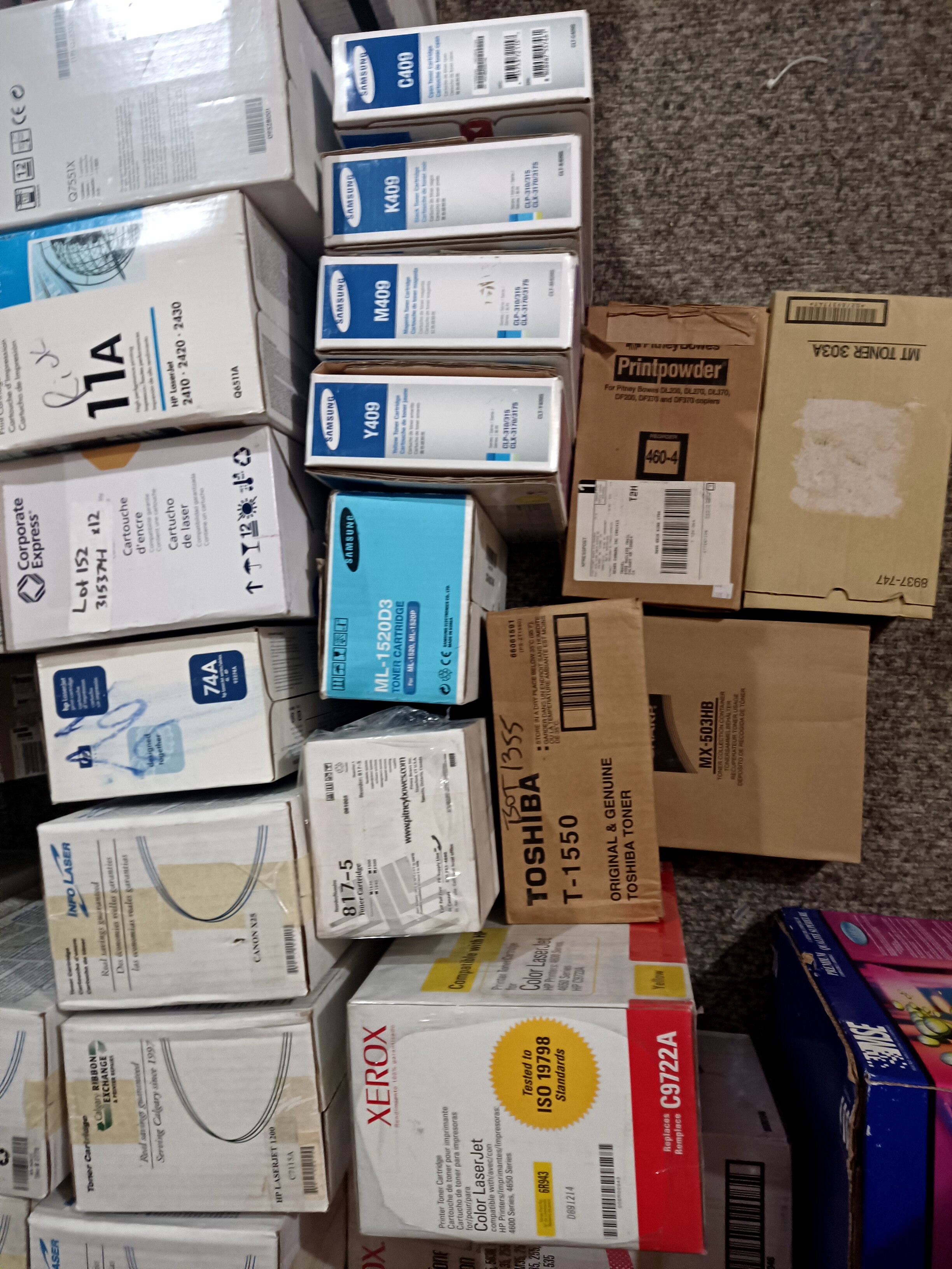 WestNet Warehouse Toner Lot, Mixed Laser and Ink Cartridges, Calgary Pickup — UPC 731982506081
