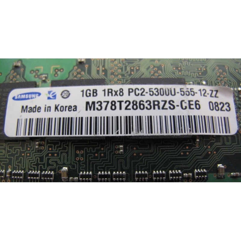 M378T2863RZS-CE6 SAMSUNG 1GB DDR2 667MHZ PC2-5300 240PINS CL5 NO