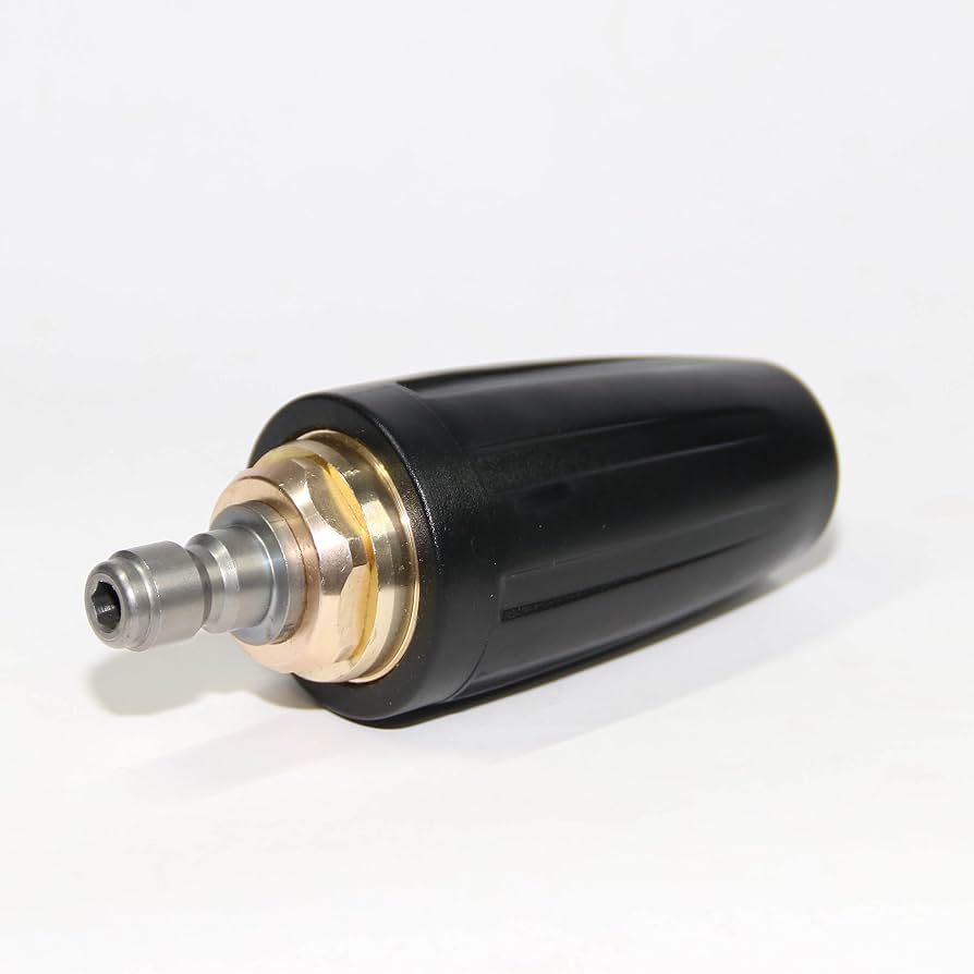 MEKOH 4000PSI Turbo Nozzle Universal Pressure Washer Nozzle Tips Rotating Nozzle 2.6Orifice Power Washer Nozzle Accessories 2.6GPM Spray Nozzle for Concrete, Driveway, 1/4'' Quick Connect Attachment