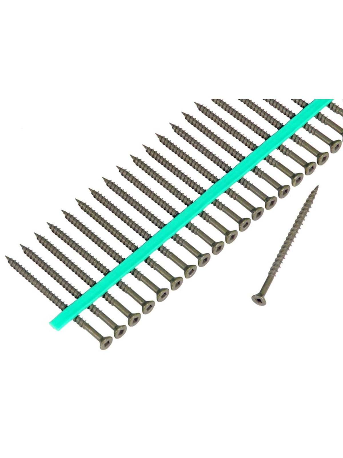 8x3 Flat Socket Green Deck Screws