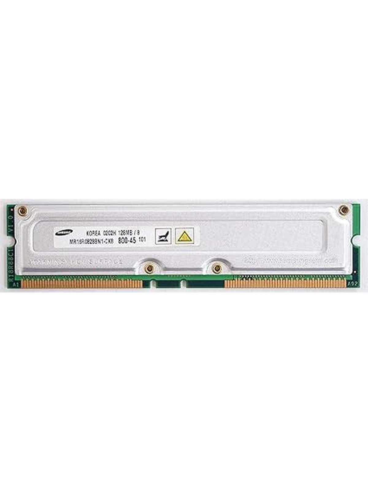 Samsung RAM Memory Module 128MB PC800 800MHz RDRAM RIMM MR16R082