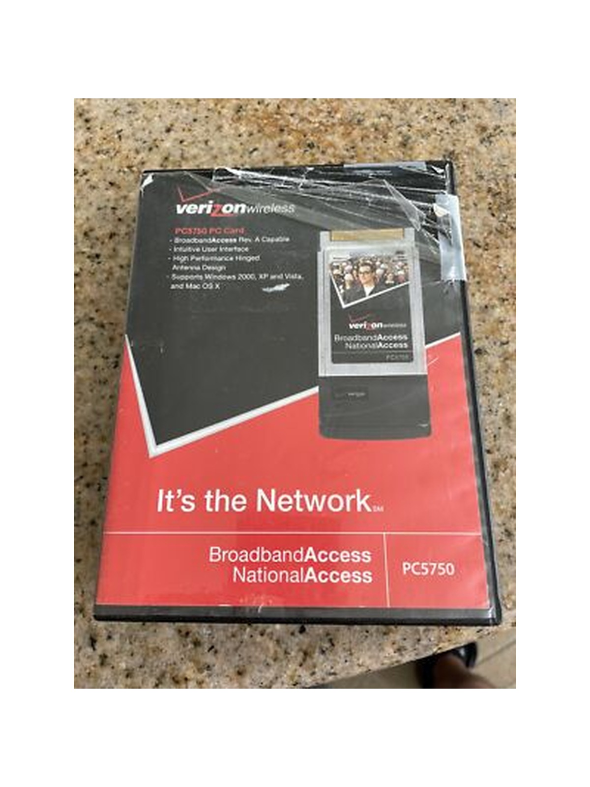 WIRELESS CARD VERIZON PC CARD PC5750 BROADBAND ACCESS