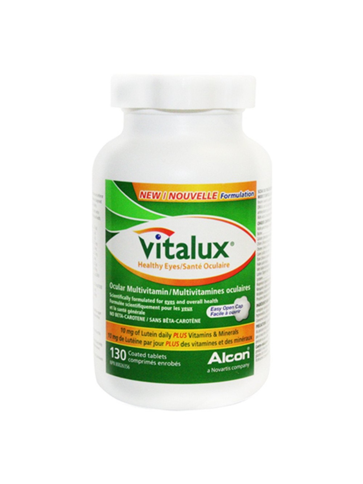 Vitalux Healthy Eyes Ocular Multivitamin with 5mg of lutein, 130 tablets
