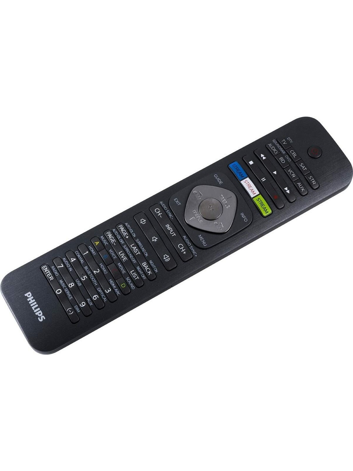 Philips SRP5018/27 8-in-1 Universal Remote Control, Black