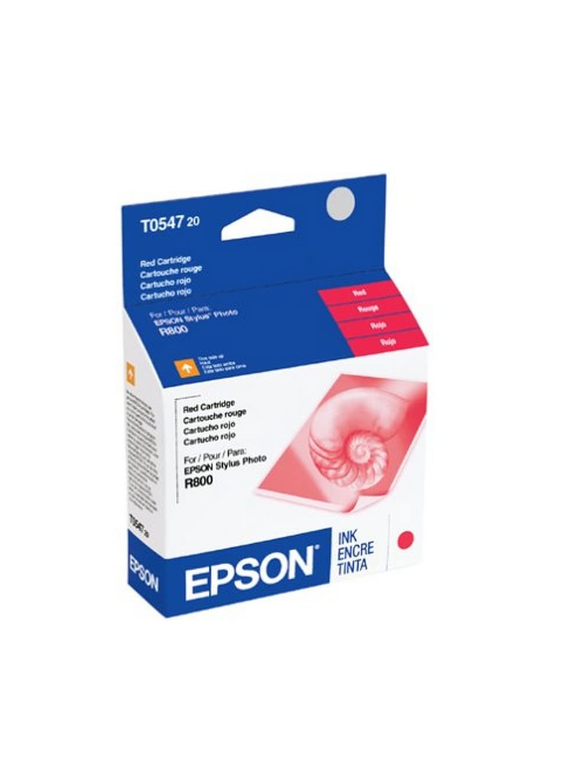 Toner Spot Remanufactured Ink Cartridge Replacement for Epson Stylus Photo R800 R1800 T054720 (Red)