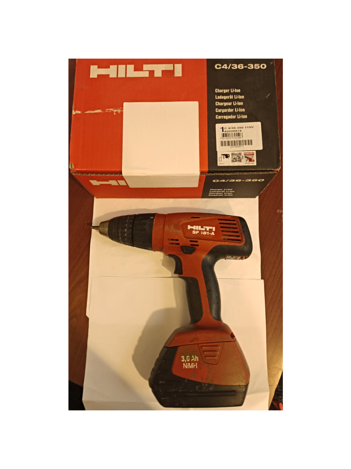 Hilti SF 181-A CPC  Drill Driver - 3497775 With Bonus Screws