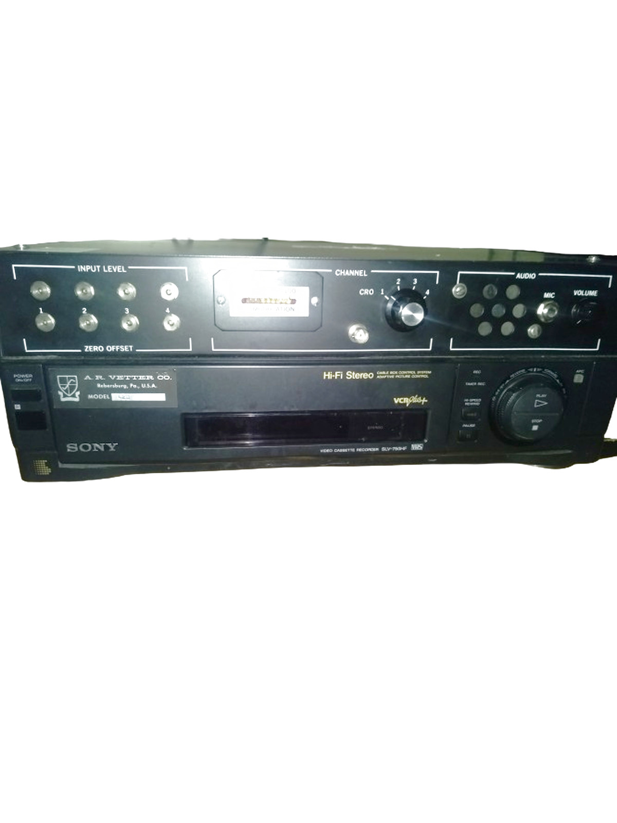 AR VETTER Co 420 VCR Medical Data Instrumentation Recorder VHS m