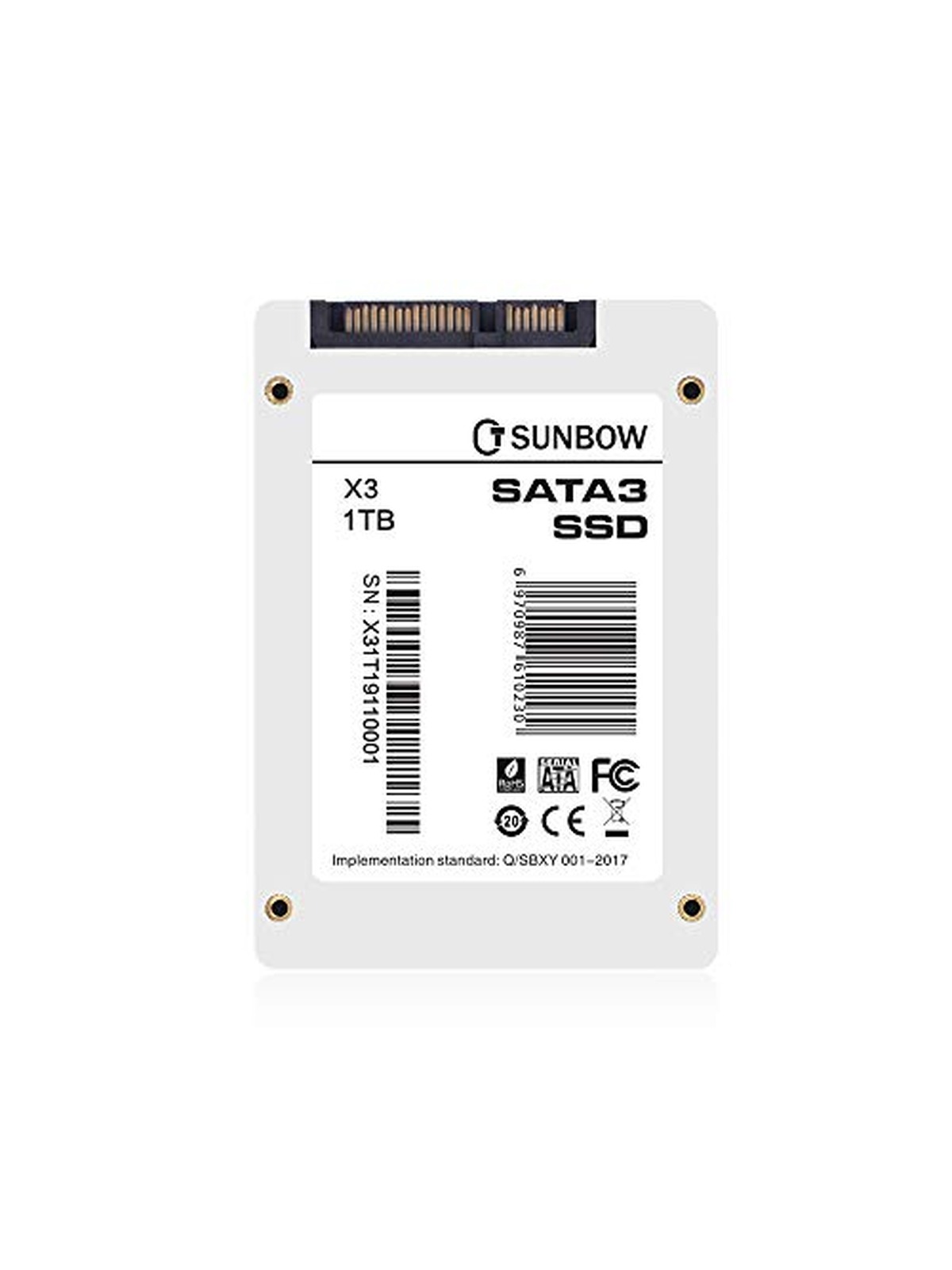 TC SUNBOW 2.5" SATA3 Internal Solid State Drive120gb SSD for PC Laptop Desktop POS Game Advertising Machine (X3 120GB)