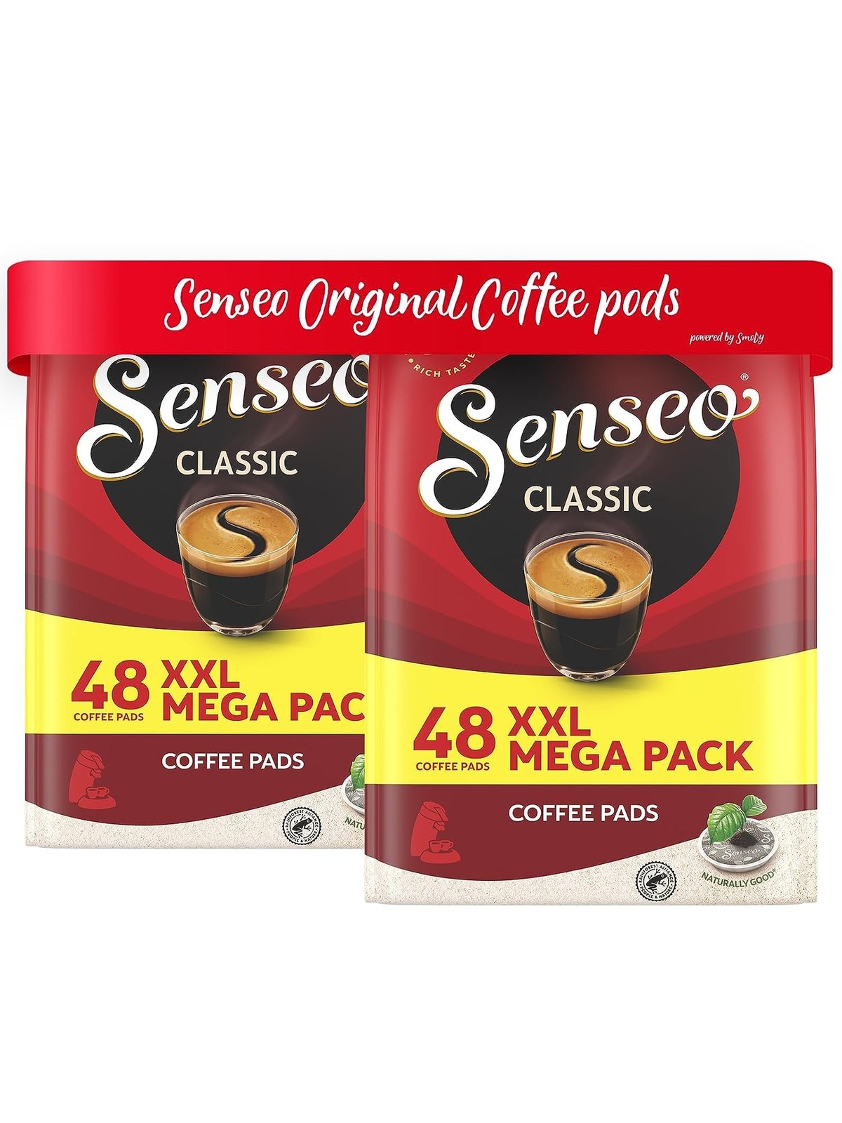 Senseo Regular / Classic Roast, New Design, Pack of 2, 2 X 48 Coffee Pods by Senseo