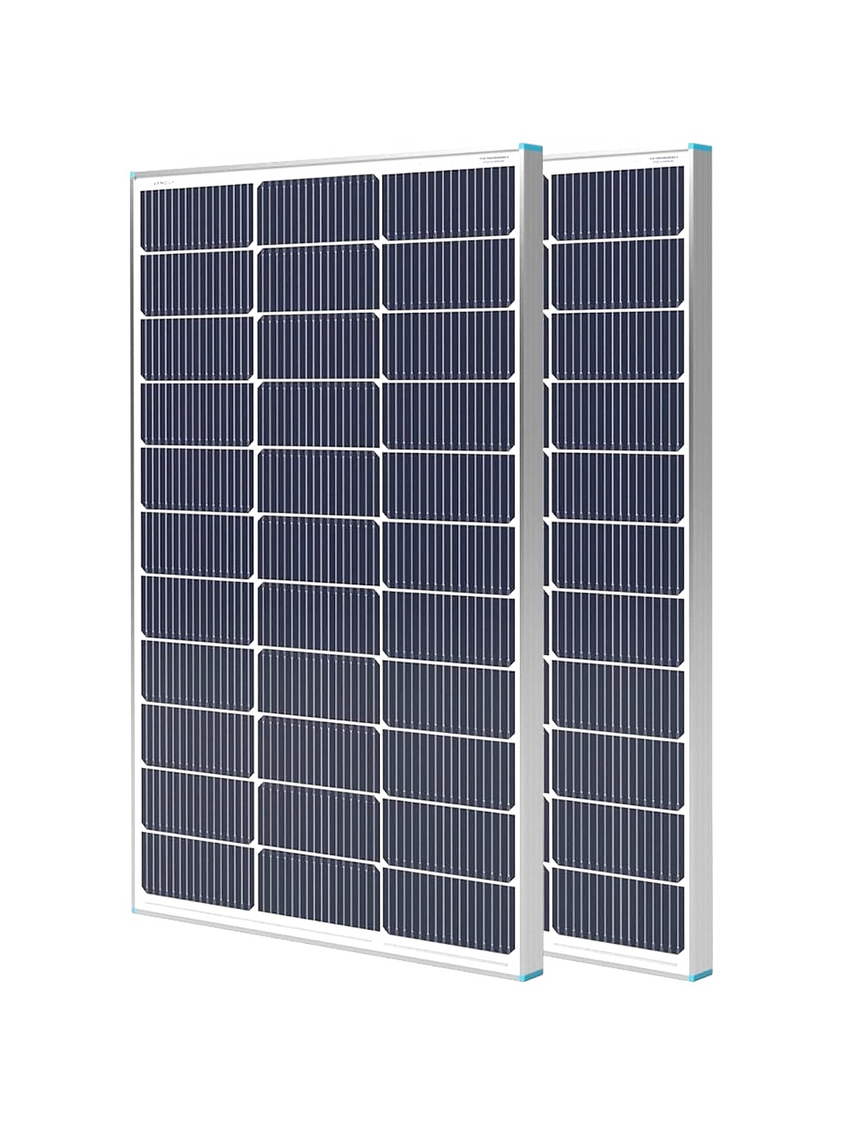 Renogy Solar Panel 2pcs 100 Watt 12 Volt Monocrystalline, 2-Pack Compact Design