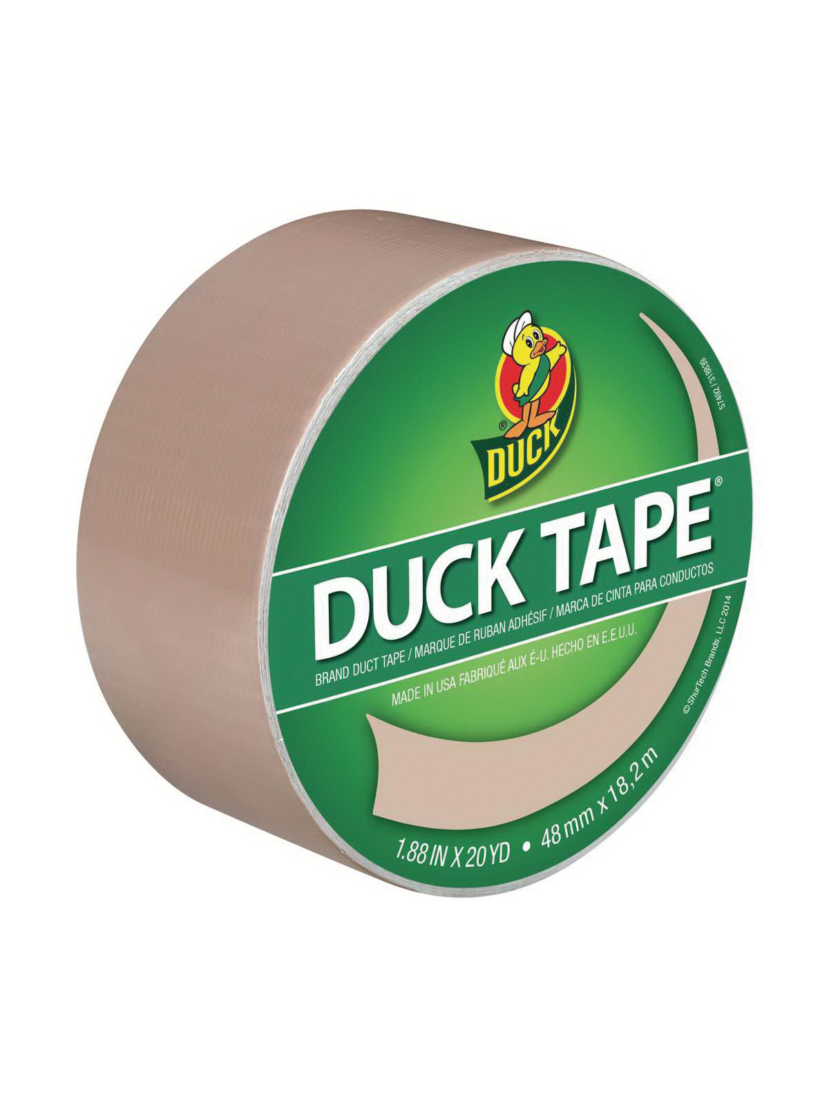 ShurTech Duck Tape 1.88 In. X 20 Yd. Colored Duct Tape, Beige